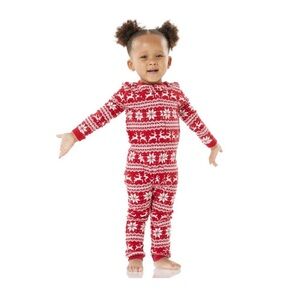 Pottery Barn Kids Red and White Pajama Set